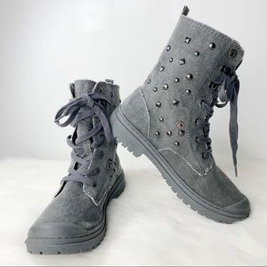 Roxy Needham Dark Grey Studded Boots
